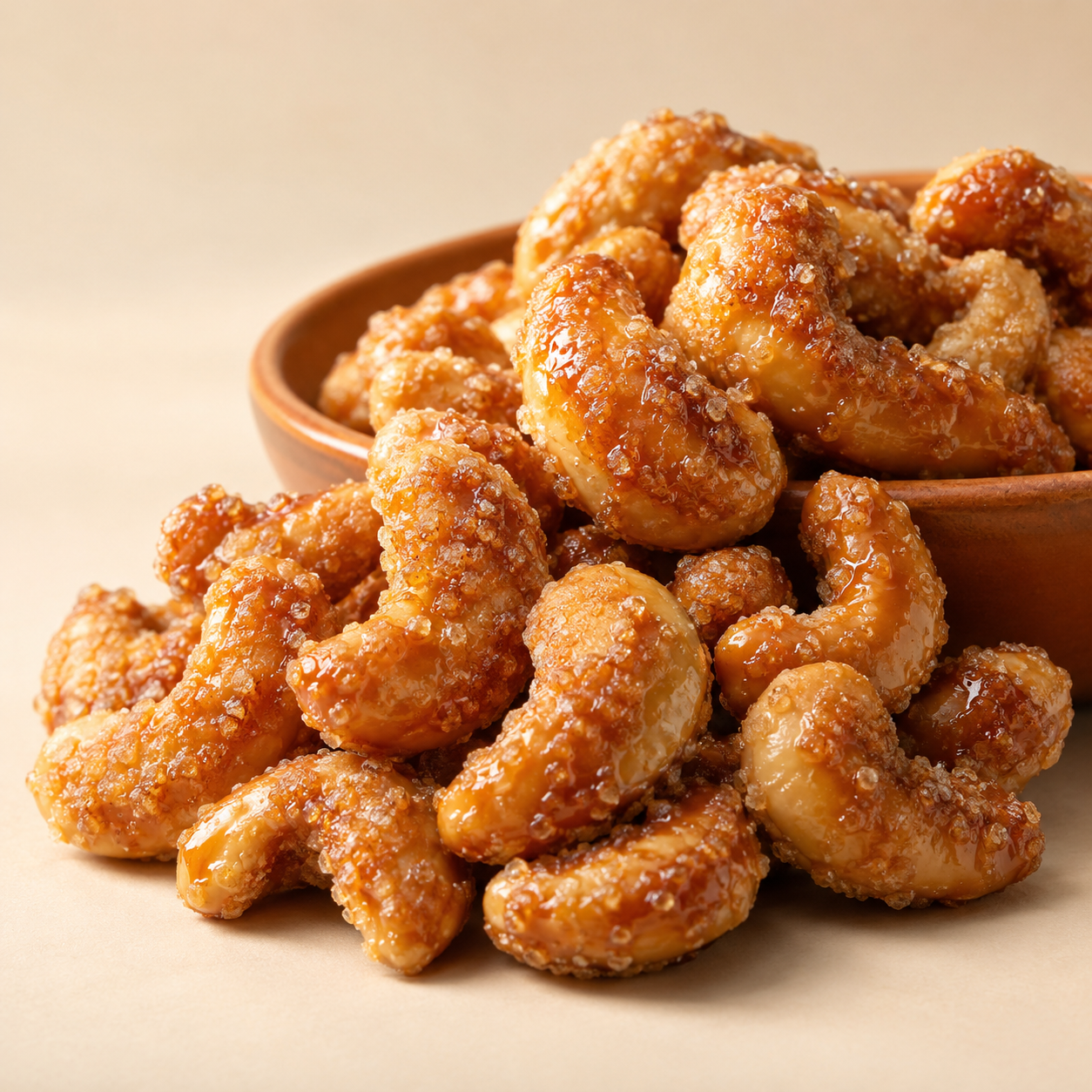 Castanha-de-caju caramelizada — imagem conceitual
